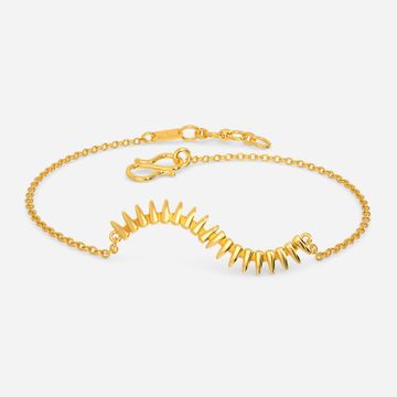 Chipper in Zipper Gold Bracelets