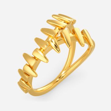 Zip It Up Gold Rings