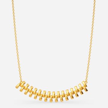 Zip Allure Gold Necklaces