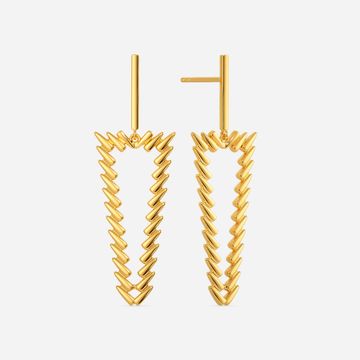 Glide in Style Gold Earrings
