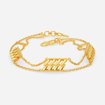 Zip Along Gold Bracelets