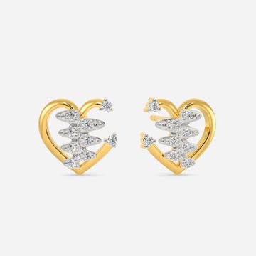 Zippered Love Diamond Earrings