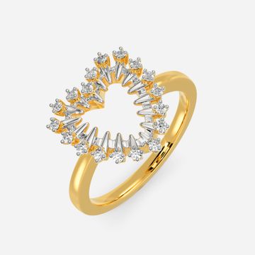 Zippered Romance Diamond Rings