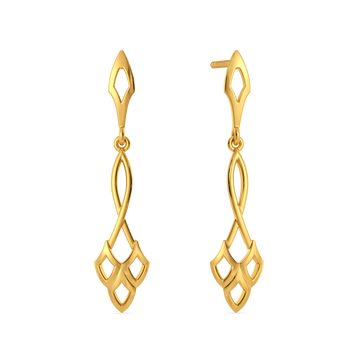 Serpentine Allure Gold Earrings