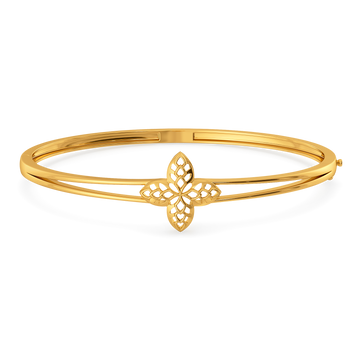 Serpentine Imprint Gold Bangles