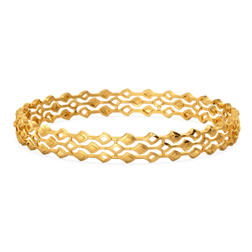 Serpentine Poise Gold Bangles