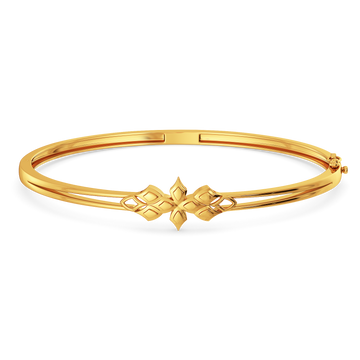 Poised in Scales Gold Bangles