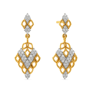 Serpentine Aura Diamond Earrings