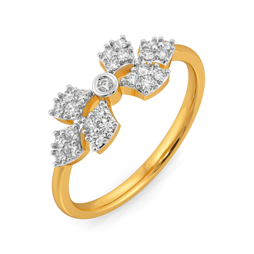 Serpentine Aura Diamond Rings
