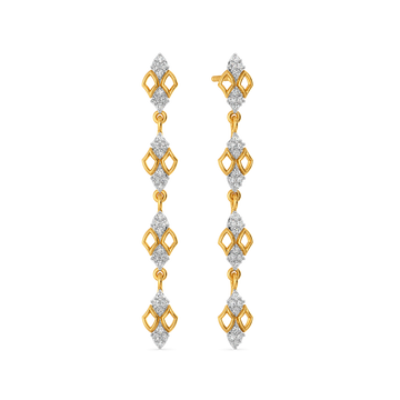 Poised and Untamed Diamond Earrings