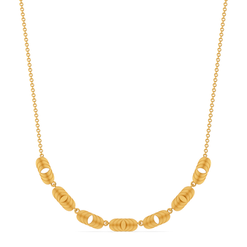 Knit Play Gold Necklaces