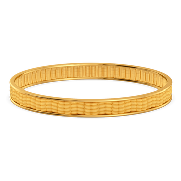 Knitted Shimmer Gold Bangles
