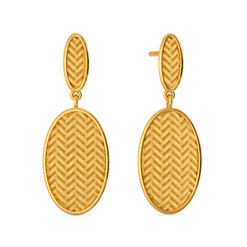 Knits of Autumn Gold Earrings