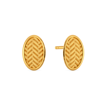 Knits of Autumn Gold Earrings