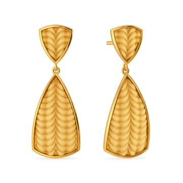 Knits of Autumn Gold Earrings