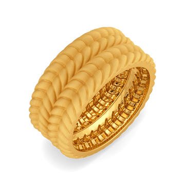 Knits of Autumn Gold Rings