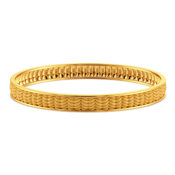 Knitted Shimmer Gold Bangles