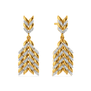 Woven in Sparkle Diamond Earrings