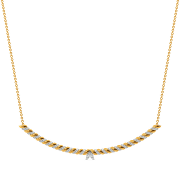 Woven in Sparkle Diamond Necklaces