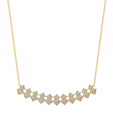 Woven in Sparkle Diamond Necklaces