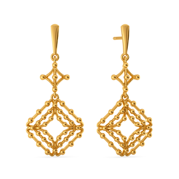 Unbridled Frivolity Gold Earrings