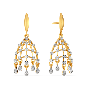 Lattice of Luxury Diamond Earrings