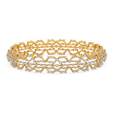 Extravagant Charm Diamond Bangles