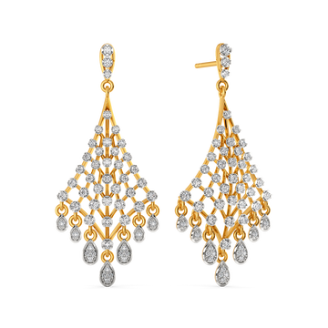 Extravagant Party Diamond Earrings