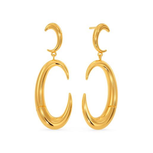 The Untamed Beast Gold Earrings