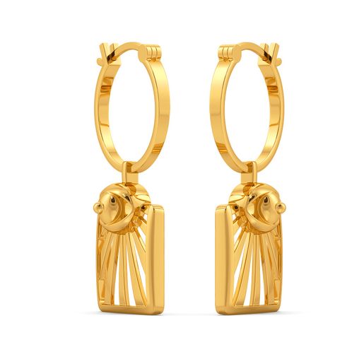 United Fervour Gold Earrings