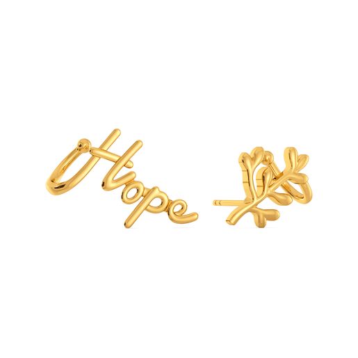 Spirit of Hope Gold Earrings