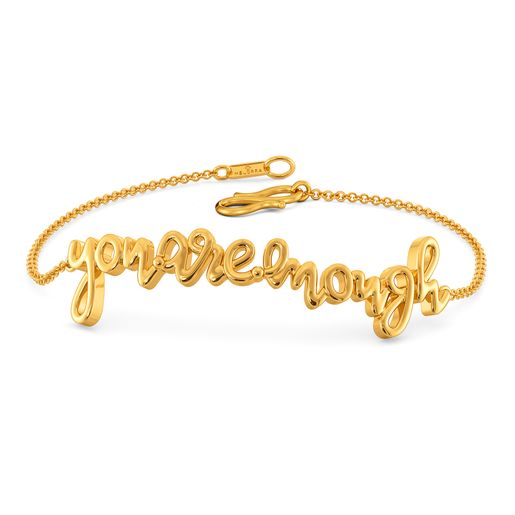 You Are Enough Gold Bracelets