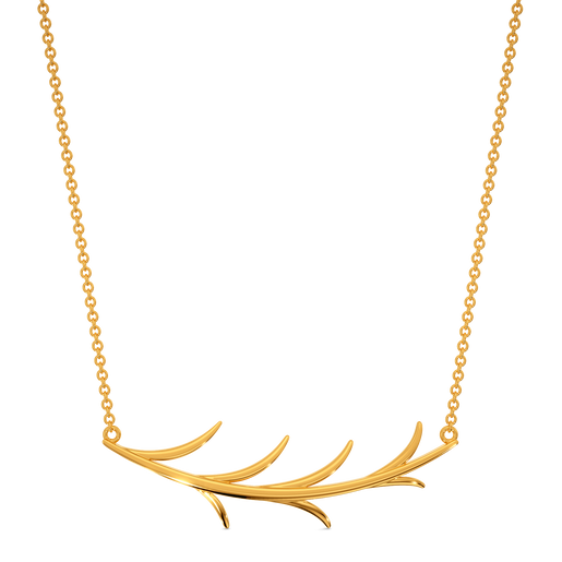 Pretty Party Plumes Gold Necklaces