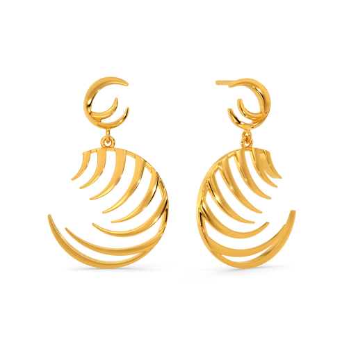 Feather Perfect Gold Earrings