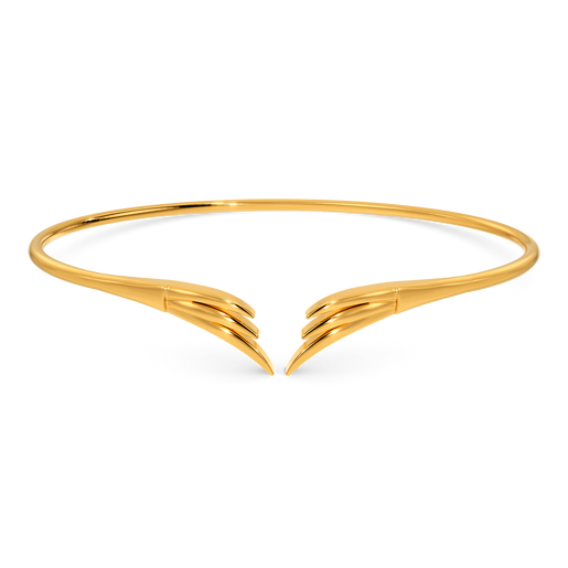 Feather Frenzy Gold Bangles