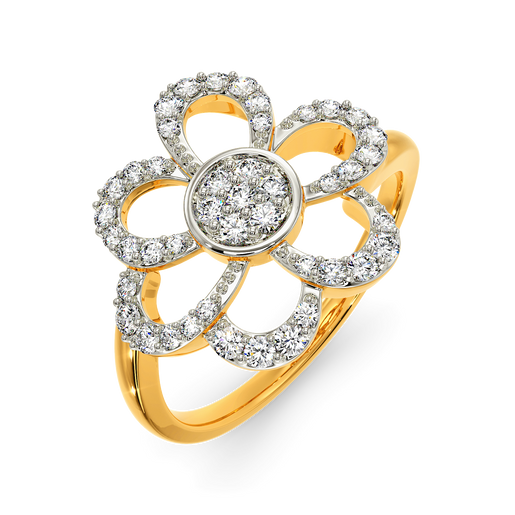 Floral Cascade Diamond Rings