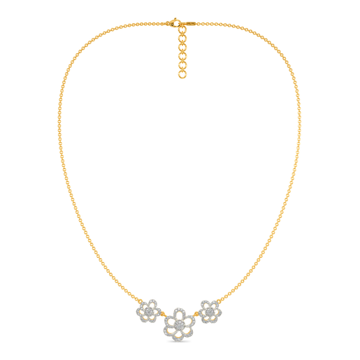 Floral Cascade Diamond Necklaces