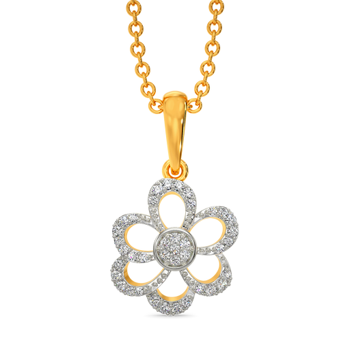 Floral Cascade Diamond Pendants