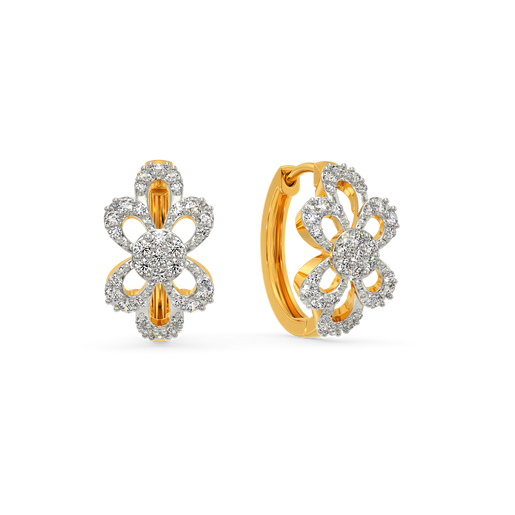Express in Florals Diamond Earrings