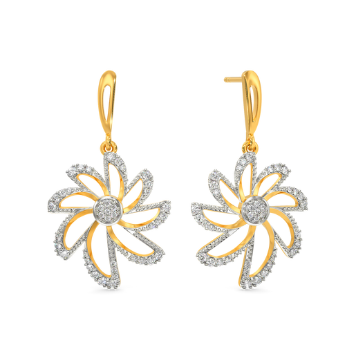 In a Floral Dream Diamond Earrings