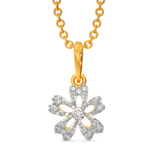 Flora Sparkle Diamond Pendants