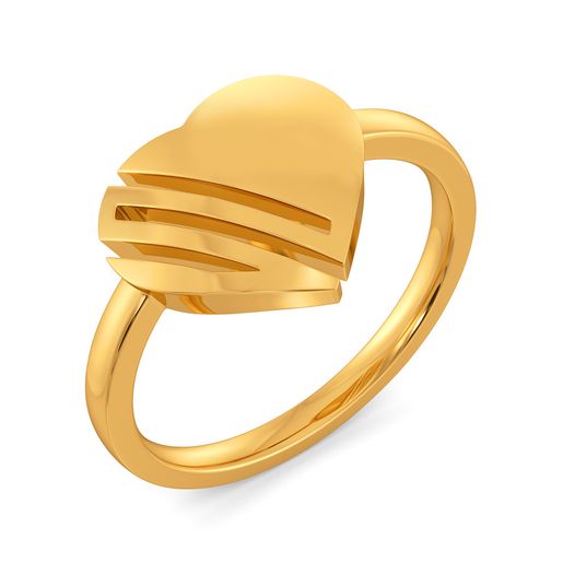 Caring Curls Gold Rings