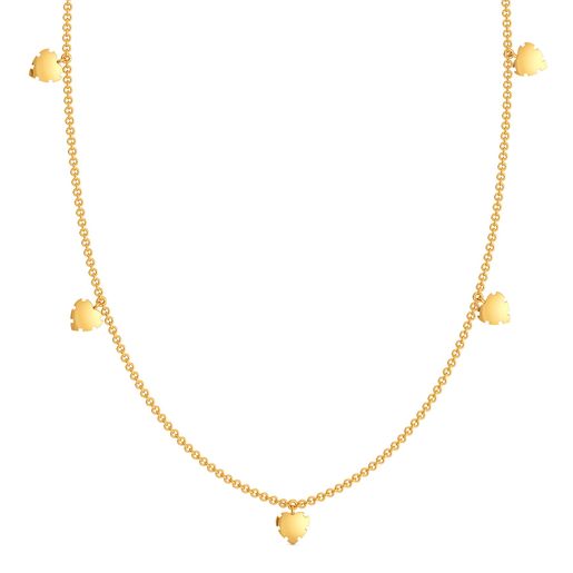 Fantasy Heart Gold Necklaces
