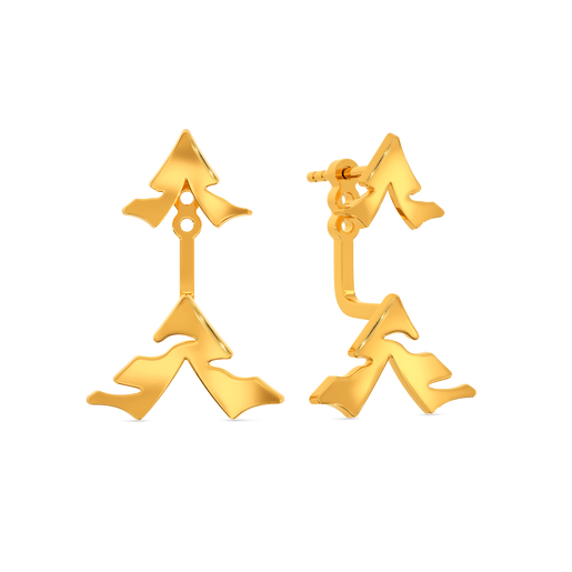 Strikingly Gold Earrings