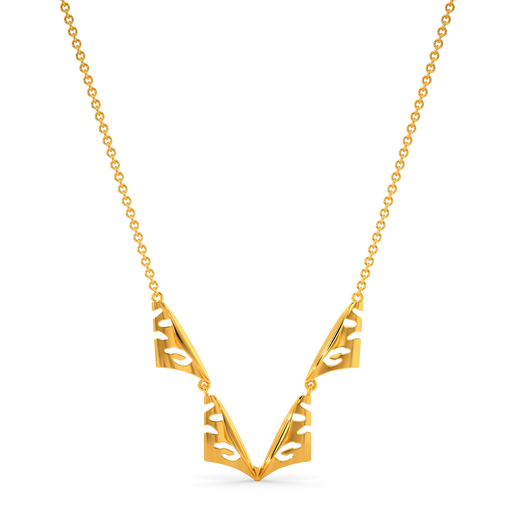 Zebra Zeal Gold Necklaces