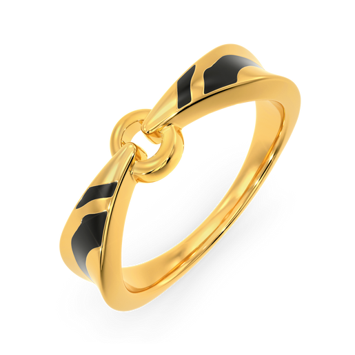Bold Tigress Gold Rings