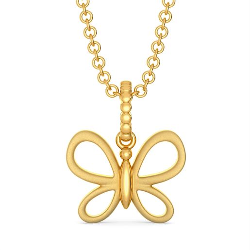 Butterfly Mystify Gold Pendants