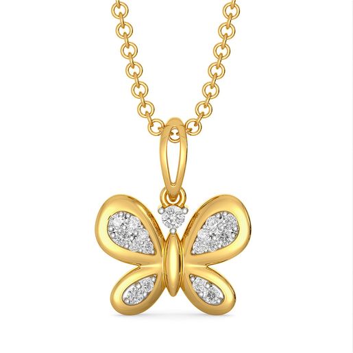 Ripple and Razzle Diamond Pendants