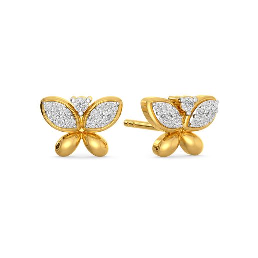 Wings of Glitter Diamond Earrings