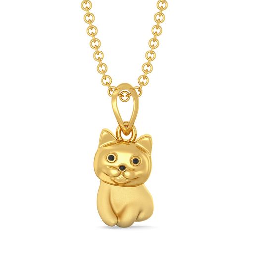 The Purrfect Portion Gold Pendants